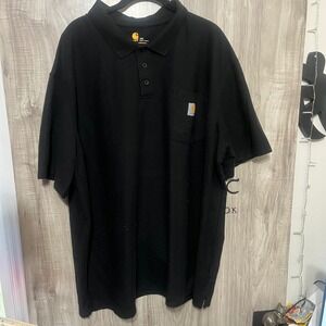 Carhartt Shirt Mens 3XL Black Original Fit Pocket Polo K570 BLK